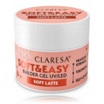 Claresa Soft & Easy Builder Gel UV / LED geel k&uuml;&uuml;nte pikendamiseks - Soft Latte 12 g.