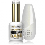 Clavier Nailsology Diamond Ruber Base nagų lako bazė - DB02 Beach Babe