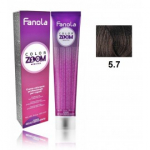 Fanola Color Zoom juuksev&auml;rv 100 ml. - 5.7 Light Chestnut Brown
