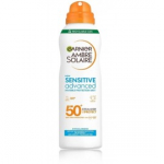 Garnier Ambre Solaire Sensitive Advanced Face Mist SPF50+ p&auml;ikesekaitsesprei n&auml;ole - 150 ml.