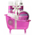 Vivaco Keratin komplekt (&scaron;ampoon 200 ml + palsam 200 ml + pihustatav palsam 200 ml + mask 200 ml + svamm) - 1 tk.