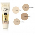 Eveline Satin Matt Foundation matistav jumestuskreem 30 ml - 102 Vanilla