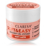 Claresa Soft & Easy Builder Gel UV / LED geel k&uuml;&uuml;nte pikendamiseks - Soft Latte 45 g.