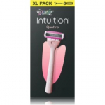 Wilkinson Sword Intuition Quattro raseerija naistele + 8 vahetatavat tera - 1 tk.