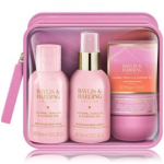Baylis & Harding Jojoba, Vanilla & Almond Oil komplekt (pesuvahend 100 ml + sprei 75 ml + seep 50 g + v&otilde;i 50 ml + kosmeetikakott) - 1 tk.