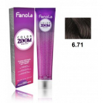 Fanola Color Zoom juuksev&auml;rv 100 ml. -  6.71 Cold Brown Dark Blonde