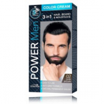 Joanna Power Men Color Cream 3in1 pea-, habeme- ja vuntsiv&auml;rv meestele - 02 Dark Brown