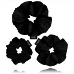 Glov Scrunchie kummipaelad juustele 3 tk. - Black (Satin)