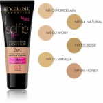Eveline Selfie Time Foundation & Concealer jumestuskreem 30 ml - 03 Vanilla
