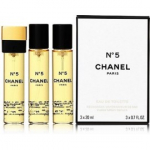 Chanel No. 5 EDT naistele - 3x20 ml. t&auml;ide