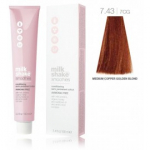 MilkShake Smoothies Semi Permanent Color juuksev&auml;rv - 7.43/7CG Medium Golden Copper Blonde