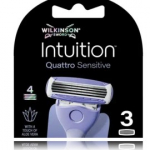 Wilkinson Sword Intuition Quattro Sensitive raseerimisterad - 3 tk.