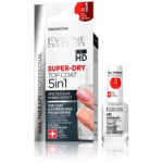 Eveline Nail Therapy Super-Dry Top Coat tugevdav pealislakk k&uuml;&uuml;ntele - 12 ml.