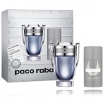 Paco Rabanne Invictus komplekt meestele (100 ml EDT + 75 ml pulkdeodorant)