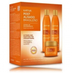 Kativa Post Brazilian Straightening Kit komplekt juustele p&auml;rast sirgendamist (&scaron;ampoon 225 ml + palsam 225 ml + mask 150 ml) - 1 tk.