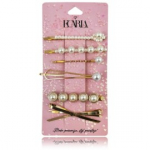 Ecarla Elegant Gold Hairpins juukseklambrite komplekt - 1 tk.