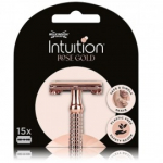 Wilkinson Sword Intuition Double Edge Rose Gold Blades žiletiterad - 15 tk.