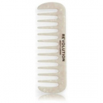 Revolution Haircare Natural Curl Wide Tooth Comb White kamm lokkis ja paksudele juustele - 1 vnt.
