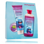 Dermacol Aroma Moment Plummy Monster komplekt lastele (500 ml vannivaht + 250 ml du&scaron;igeel + 1 tk &scaron;vamm) - 1 tk.