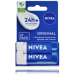 Nivea Original Care Caring huulepalsam - 2 x 4,8 g.