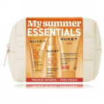 Nuxe Sun My Summer Essentials n&auml;o- ja kehakomplekt (30 ml kreem + 50 ml sprei + 50 ml p&auml;evitusj&auml;rgne kreem + kosmeetikakott) - Komplekt