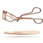 Tweezerman Rose Gold Set kulmude ja ripsmete komplekt (pintsetid + ripsmekoolutaja) - 1 tk.