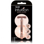 Wilkinson Sword Intuition Double Edge Rose Gold Razor raseerija naistele + 10 tk. žiletiterad - 1 tk.