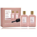 Alfaparf Keratin Therapy Lisse Design juuksehoolduskomplekt (250 ml &scaron;ampoon + 250 ml palsam + hari) - Komplekt