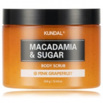 Kundal Macadamia & Sugar Body Scrub Pink Grapefruit kūno &scaron;veitiklis su cukrumi - 550 g.