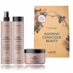 Lakme Teknia Frizz Control Pack juuksehoolduskomplekt (&scaron;ampoon 300 ml + sprei 300 ml + juuksemask 250 ml) - Komplekt