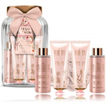 The Luxury Bathing Company Peony, Peach & Raspberry kehakomplekt (kreem 50 ml + kreem 50 ml + vaht 100 ml + puhastusvahend 100 ml + k&auml;sn) - 1 tk.
