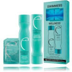 Malibu C Swimmers Wellness komplekt juustele p&auml;rast basseini (266 ml &scaron;ampoon + 266 ml palsam + 4 x 5 g hooldustoode) - Komplekt