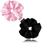 Glov Satin Scrunchies gumytės plaukams 2 vnt. - S Pink/Black