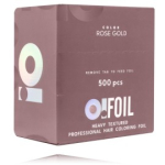 O! Tools Rose Gold Hairdressing Foil foolium juuste v&auml;rvimiseks - 500 tk.
