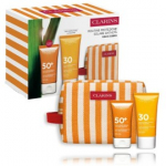 Clarins Sun Set n&auml;ole ja kehale (75 ml kehakreem + 50 ml n&auml;okreem + kosmeetikakott) - Komplekt
