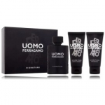 Salvatore Ferragamo Uomo komplekt meestele (100 ml EDP + 100 ml habemeajamisj&auml;rgne palsam + 100 ml &scaron;ampoon / du&scaron;igeel) - Komplekt