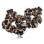 Glov Satin Scrunchies gumytės plaukams 2 vnt. - S/M Cheetah