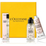L'Occitane Cherry Blossom (Fleur de Cerisier) komplekt naistele (10 ml EDT + 75 ml du&scaron;igeel + 30 ml k&auml;tekreem) - Komplekt