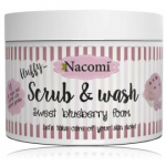NACOMI Fluffy Scrub & Wash kehakoorija ja pesuvahend - Sweet Blueberry 180 ml.