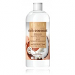 Eveline Rich Coconut Micellar Water + Toner 2in1 niisutav kookosel&otilde;hnaline mitsellaarvesi ja toonik &uuml;hes. - 500 ml.