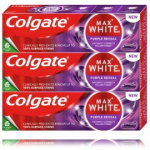Colgate Max White Purple Reveal valgendav hambapasta - 3 x 75 ml.