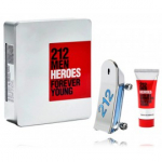 Carolina Herrera 212 Men Heroes Forever Young komplekt meestele (90 ml. EDT + 100 ml. du&scaron;igeel)