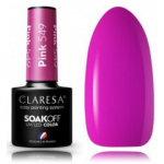 Claresa Soak Off UV / LED Color Pink kauap&uuml;siv h&uuml;briidk&uuml;&uuml;nelakk - Pink 549