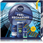 Nivea Men Feel Recharged komplekt meestele (kreem 75 ml + du&scaron;igeel 250 ml + rullantiperspirant 50 ml) - 1 tk.