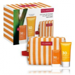 Clarins Sun Set komplekt n&auml;ole ja kehale (17 g p&auml;ikesekaitsepulk + 75 ml kehakreem + kosmeetikakott) - Komplekt