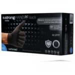 SafeMed Strong Hand PF Black Nitrile &uuml;hekordselt kasutatavad kindad - M/8