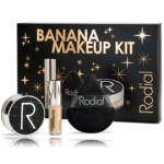 Rodial Banana Makeup Kit meigikomplekt (1 aplikaator + 2 g valgustpeegeldav toode / peitekreem + 5,5 g tolmpuuder) - Komplekt
