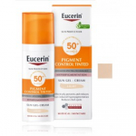 Eucerin Sun Protection Pigment Control Tinted Sun Gel-Cream SPF50+ kaitsev tooniv geel / p&auml;ikesekreem n&auml;ole - 50 ml.