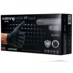 SafeMed Strong Hand PF Black Nitrile &uuml;hekordselt kasutatavad kindad - XL/10