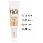 Dermacol Hyaluron Make-Up & Serum SPF10 vedel aluskreem ja seerum &uuml;hes - 02 Nude